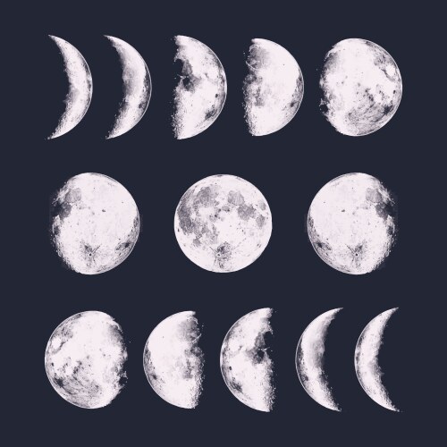 Moon Vector Images & Graphics for Commercial Use | VectorStock