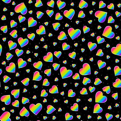 Rainbow triangle seamless pattern Royalty Free Vector Image