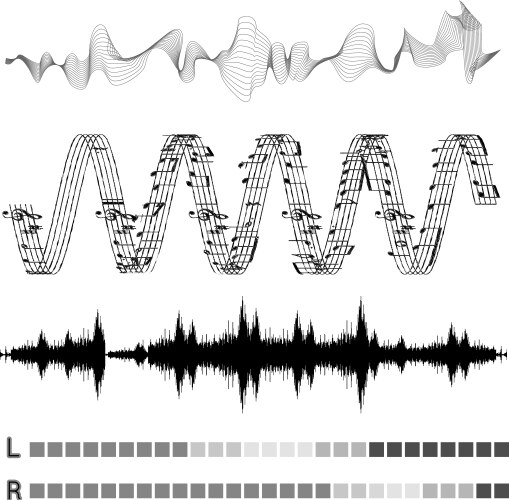 Sound wave charts Royalty Free Vector Image - VectorStock