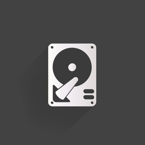 Hard disk drive Royalty Free Vector Image - VectorStock