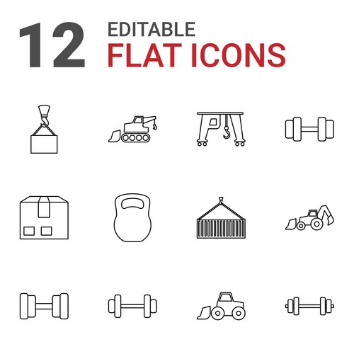 Heavy icons (36856671) – Free Vector | VectorStock