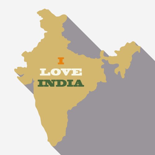 Indian farmer with india map Royalty Free Vector Image