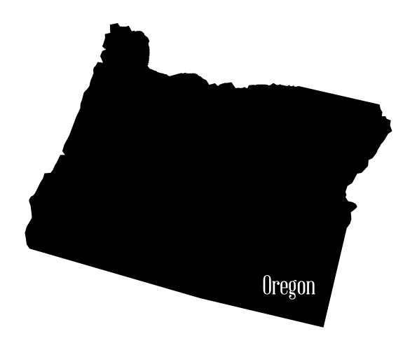 Map Oregon Outline Vector Images (over 810)