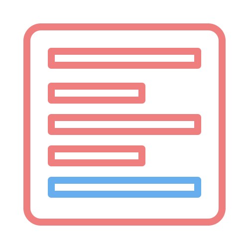 Outline list with editable text fields design vektorbild