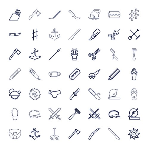 Sharp icons (36867568) – Free Vector | VectorStock