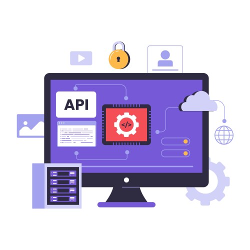 Application programming interface concept vector image