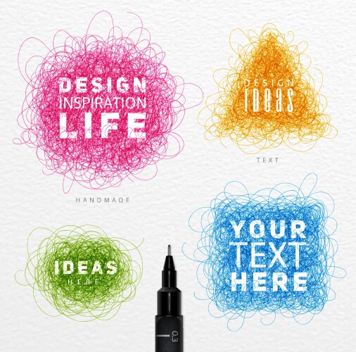 Intricate Line Tangles Vector Image