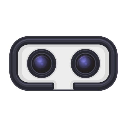 Vr headset icon 3d style virtual reality device Vector Image
