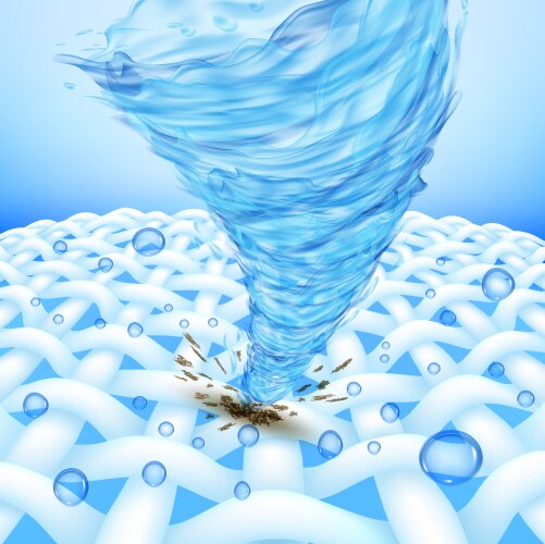 Water Tornado Cleaning Vector Image