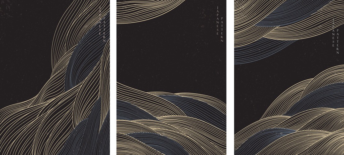 Abstract black layered background Royalty Free Vector Image
