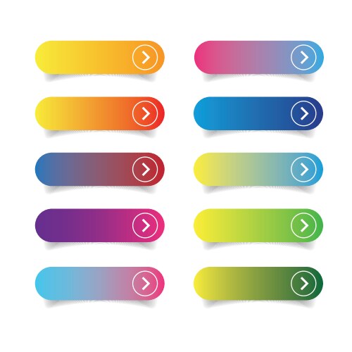 empty web button set vector