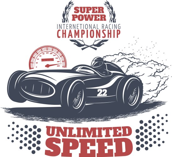 Cool racing Royalty Free Vector Image - VectorStock