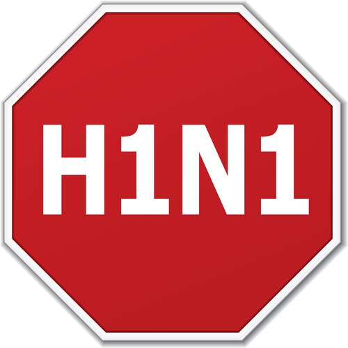 Swine flu virus sign Vector Image