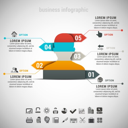 Infographic vector image