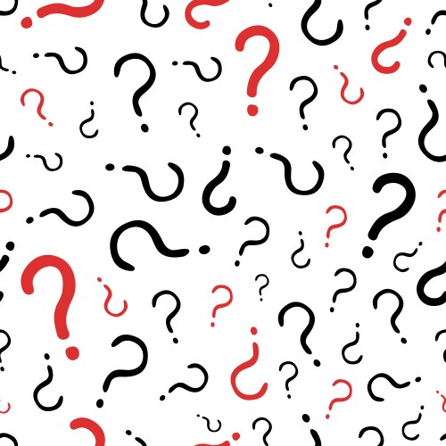 question marks seamless pattern vector image