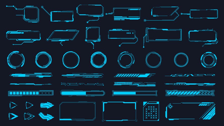 Target Vector Svg Cybernetic UI Frames & Elements β Royalty-Free Vector | VectorStock