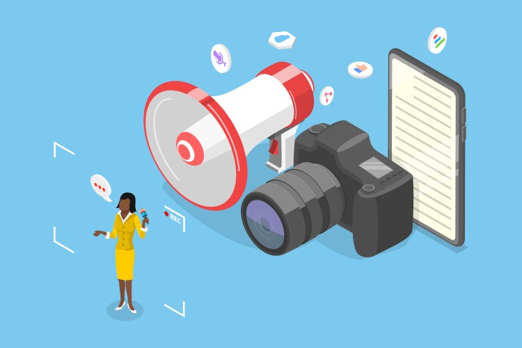 3d isometric flat conceptual Royalty Free Vector Image