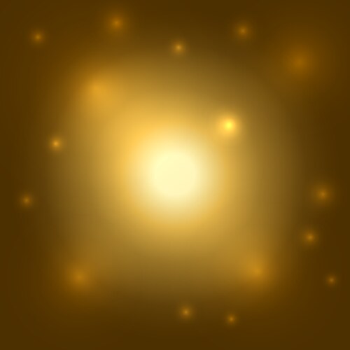 Sparkle gold star isolated transparent background Vector Image