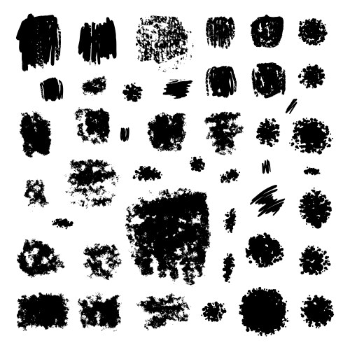 Ink splat collection Royalty Free Vector Image