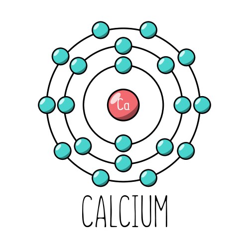 Oxygen atom bohr model Royalty Free Vector Image