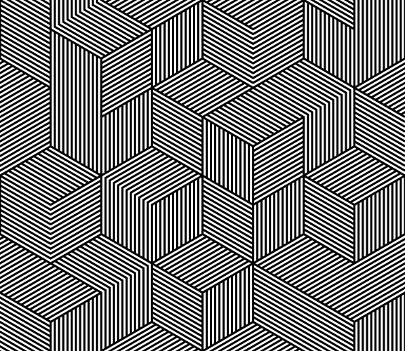 seamless pattern texture with abstract hexagon vector image