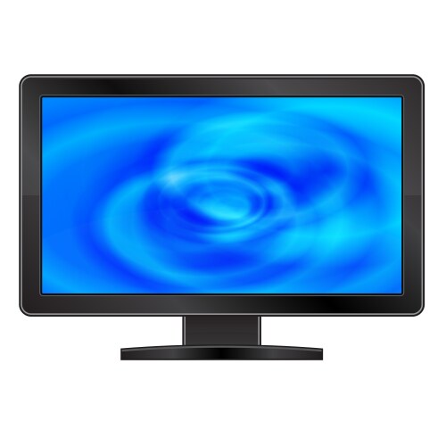 Lcd screen sunset Royalty Free Vector Image - VectorStock