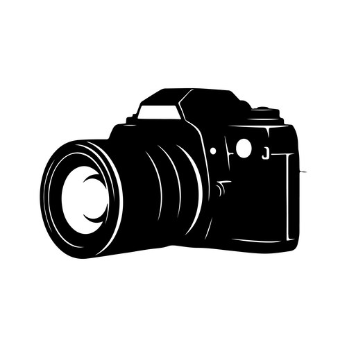 Monochrome camera lens – Royalty-Free Vector | VectorStock