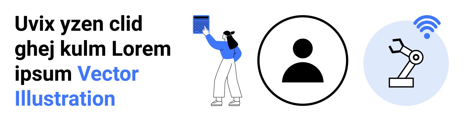 Digital interaction and automation with user vector image
