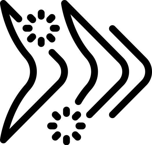 Three arrows pointing right with loading circles vektorbild