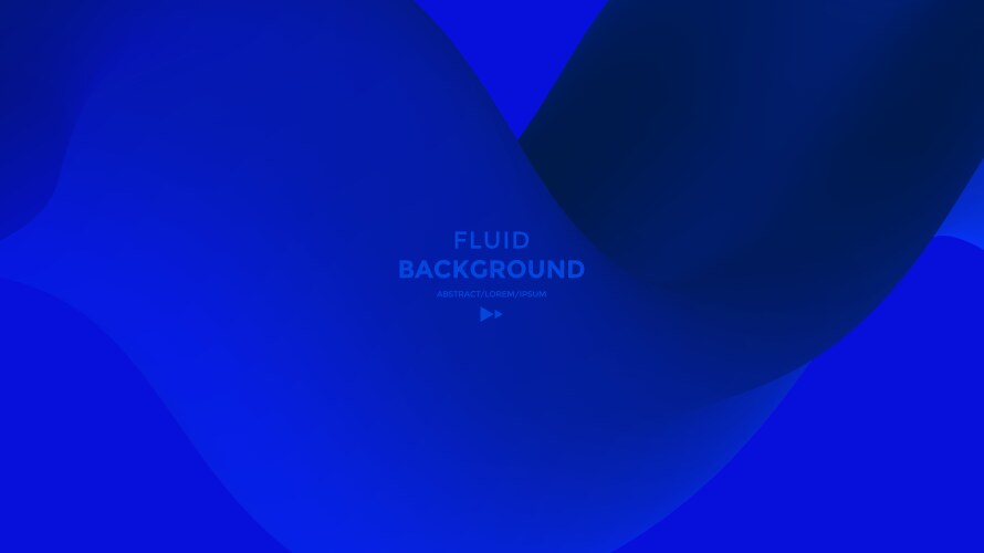 Blue abstract fluid wave modern gradient shape Vector Image