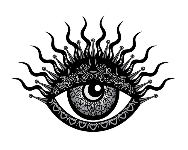 Eye symbol tattoo Vector Image