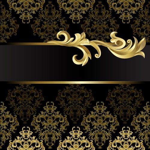 Gold flower Royalty Free Vector Image - VectorStock