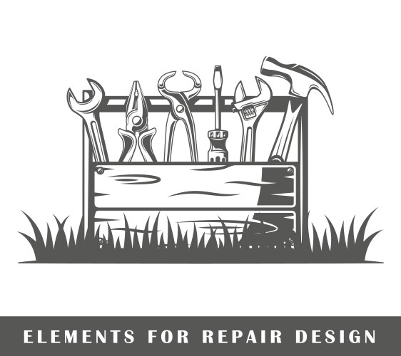 Toolbox logo templates Royalty Free Vector Image