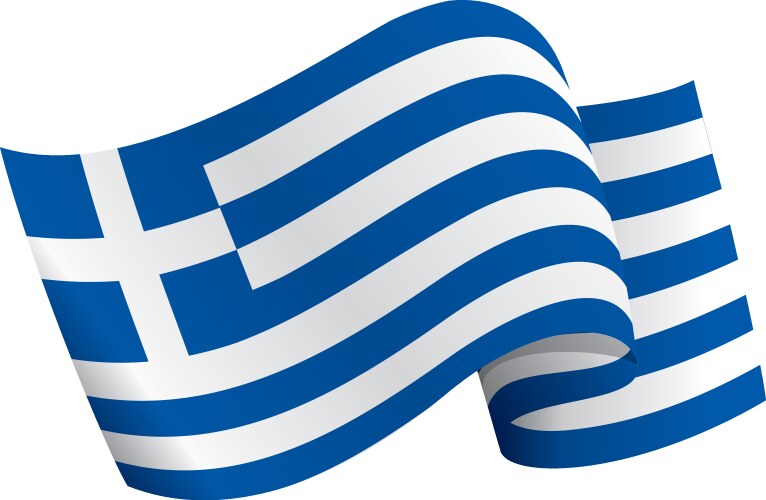 Greece Flag Symbol Vector Image