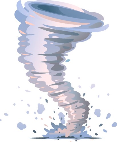 Tornado storm destroying house hurricane cyclone Vector Image