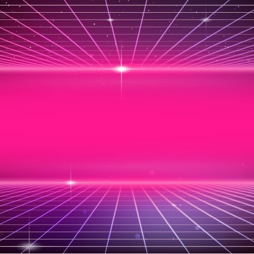 80s retro futurism sci-fi background Royalty Free Vector