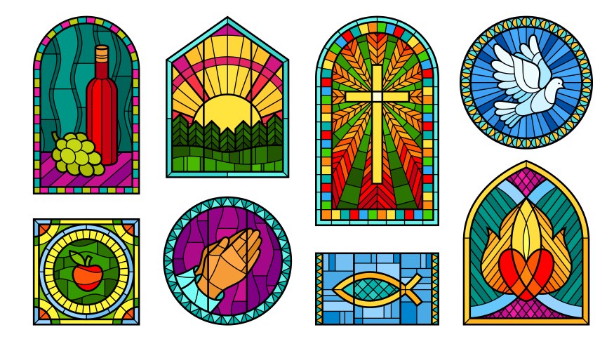 Catholic Stained Glass Vector Images (over 830)