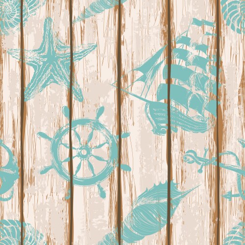 boards of ship deck seamless pattern vector image vector image