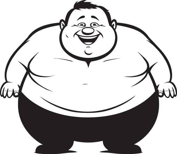 Fat Black Guy Vector Images Over 890