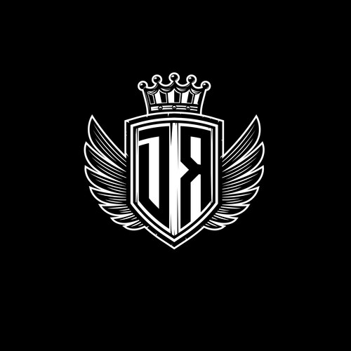 Zm logo monogram shield crown luxury design – Royalty-Free Vector ...