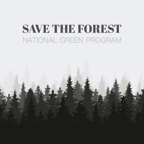 Forest background Royalty Free Vector Image - VectorStock