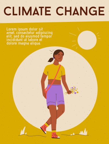 Global warming climate change infographics Vector Image