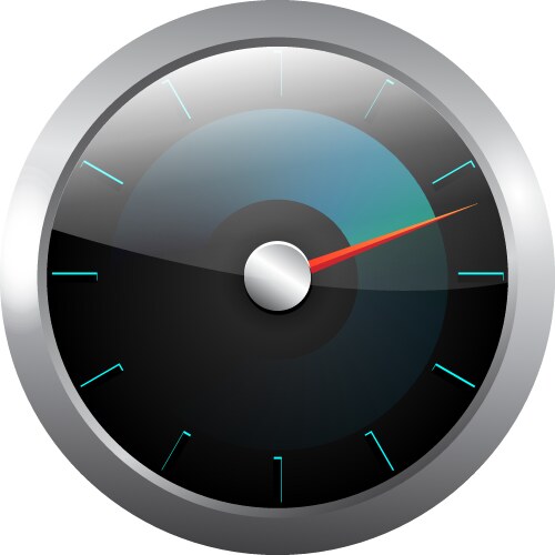 Car speedometer dashboard icon Royalty Free Vector Image