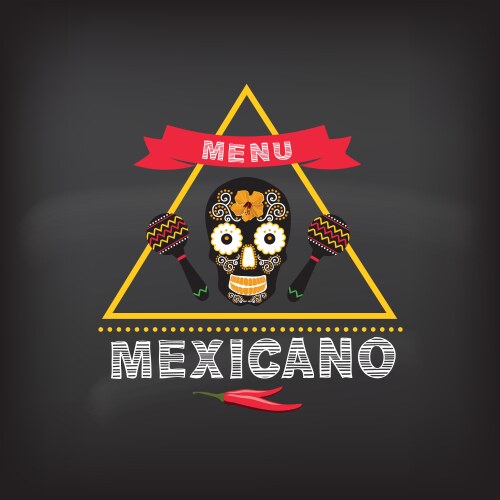 Menu mexican design Royalty Free Vector Image - VectorStock