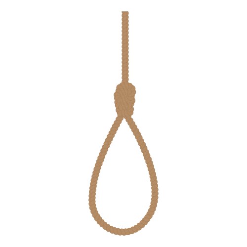 Noose Icon - Rope Loop Vector Image