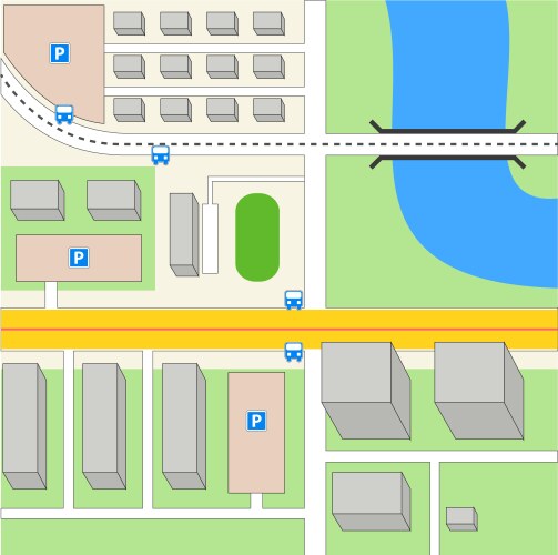 Navigation city map Royalty Free Vector Image - VectorStock