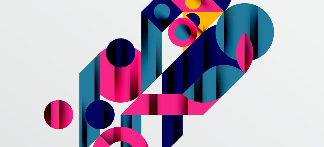 Geometric neo patterns abstract background Vector Image