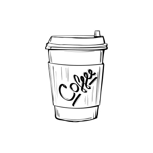 Coffee Sketch Cup Vector Image