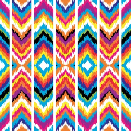 Ikat seamless pattern wallpaper background Vector Image