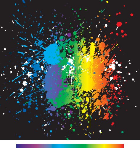 Paint splashes Royalty Free Vector Image - VectorStock